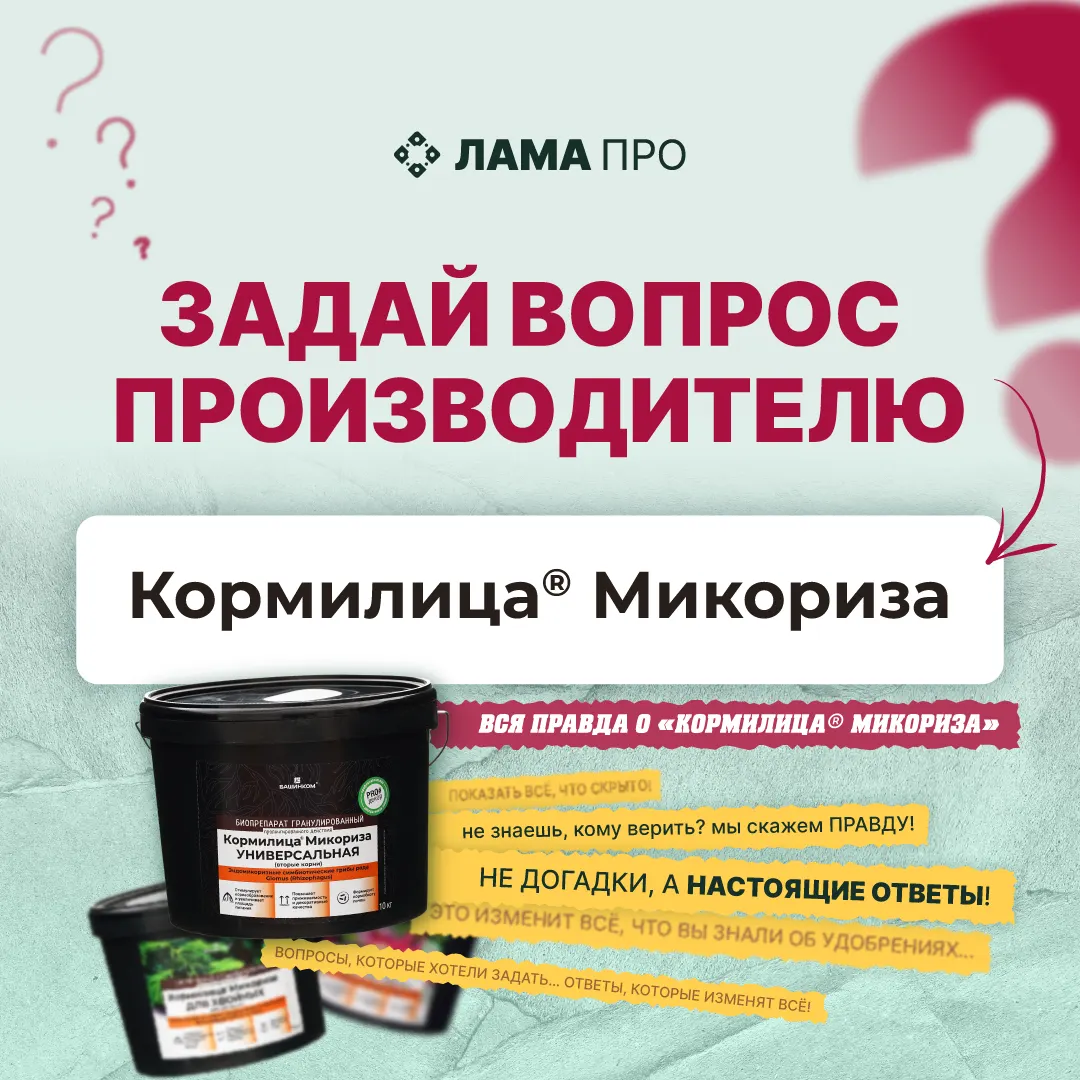 Собираем вопросы к производителю "Кормилица® Микориза"